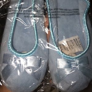 Light blue slippers